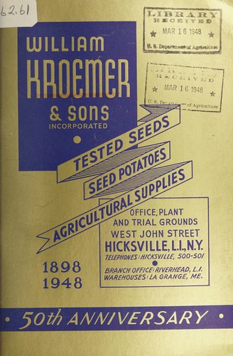 Tested seeds, seed potatoes, fertilizers, insecticides and agricultural implements