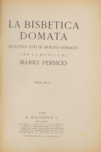 La bisbetica domata