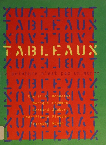 Tableaux, la peinture n'est pas un genre