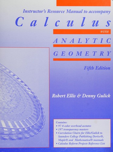 Irm W/TM/Oht-Calc W/Analytic Geometry5e+