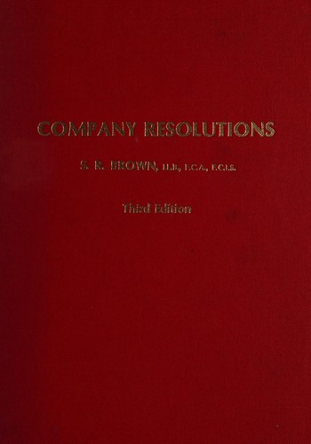 Company resolutions