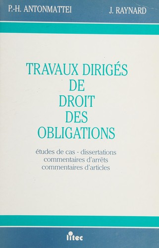 Travaux diriges de droit des obligations