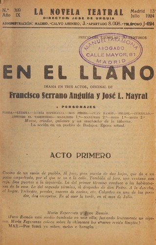 En el llano