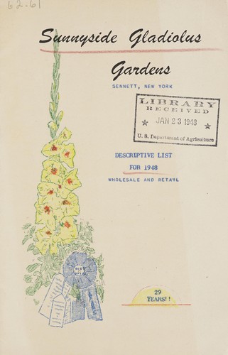 Descriptive list for 1948
