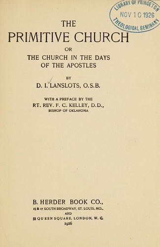 The primitive church