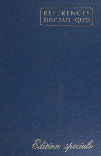 Références biographiques, Canada-Québec