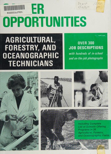 Agricultural, forestry, and oceanographic technicians