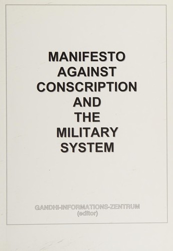 Manifesto against conscription and the military system