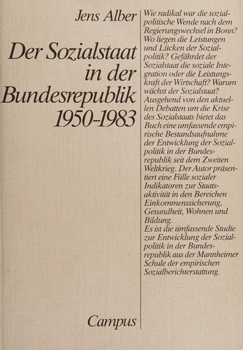 Der Sozialstaat in der Bundesrepublik, 1950-1983