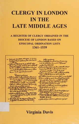Clergy in London in the late Middle Ages