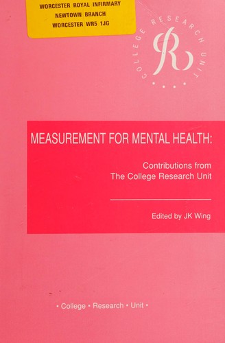 Measurement for mental health