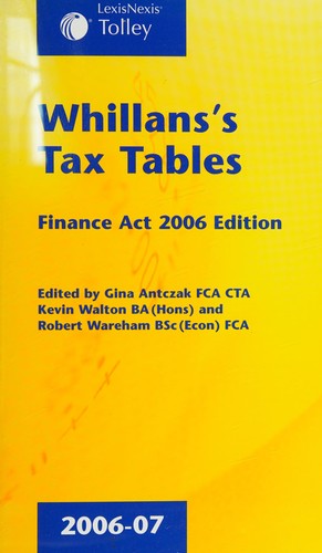 Whillans tax tables 2006-07