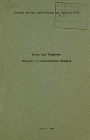 Room and telephone directory of Administration building