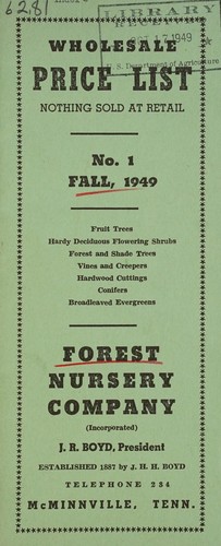 Wholesale price list, no. 1 fall 1949