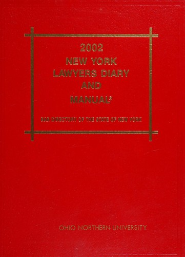 New york lawyers diary and manual 2002