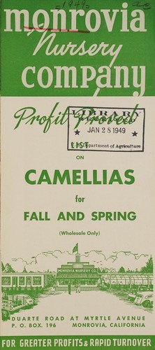 Profit proved list on camellias for fall and spring