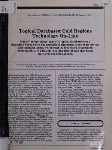 Topical databases