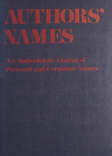 Authors' names
