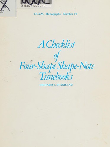 A checklist of four-shape shape-note tunebooks