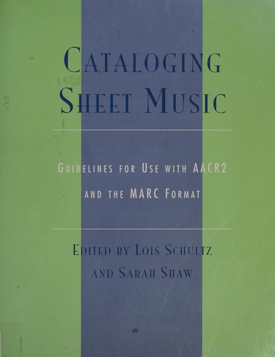 Cataloging sheet music