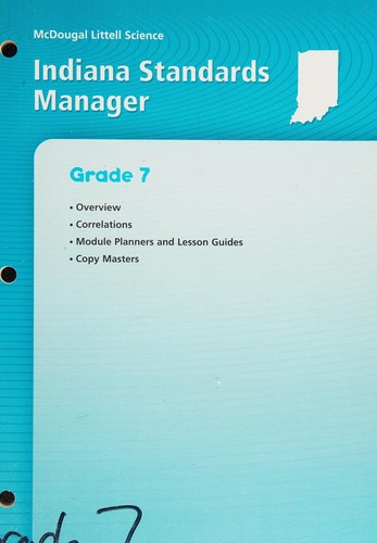 Science indiana standards manager grade 7.