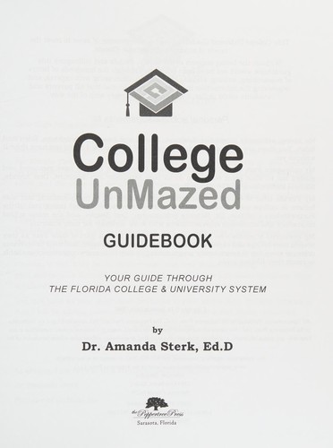 COLLEGE UNMAZED GUIDEBOOK