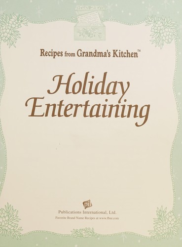 Recipes from grandma's kitchen