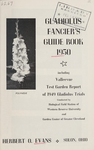 Gladiolus fancier's guide book, 1950