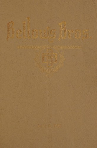 Twenty-first annual sale catalog, Bellows Bros. shorthorns