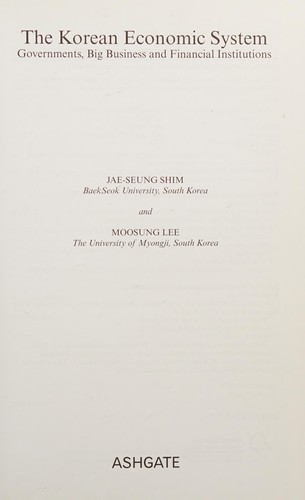 The Korean economic system