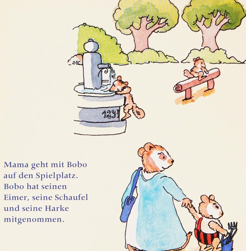 Bobo auf dem Spielplatz