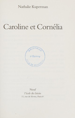 Caroline et Cornélia
