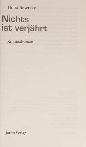 Nichts ist verjährt