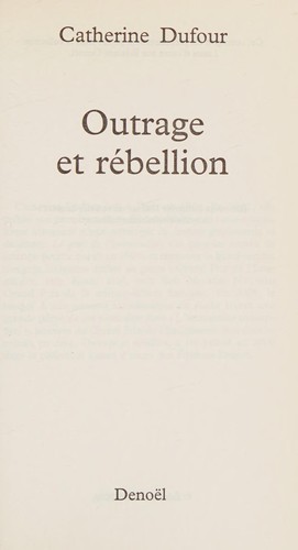 Outrage et rébellion