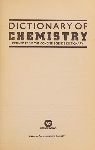 Dictionary of chemistry