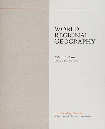 World regional geography