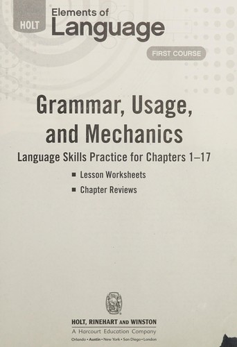 Holt Elements of Language, Grade 7