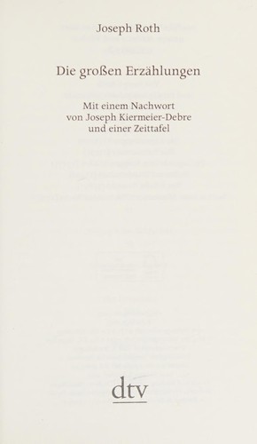 Die großen Erzählungen