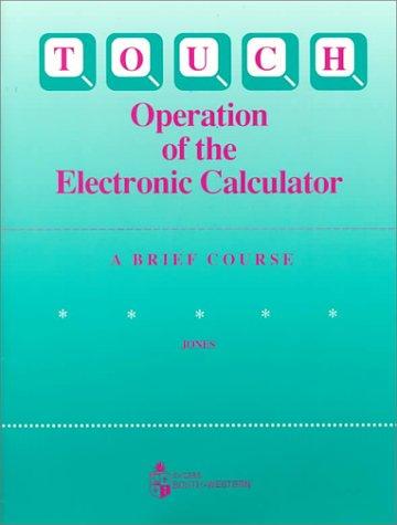Touch Operation of the Electronic Calculator (Kh - Office Machines)