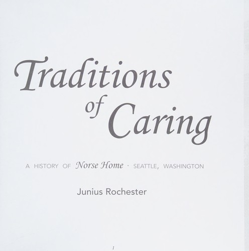 Traditions of caring