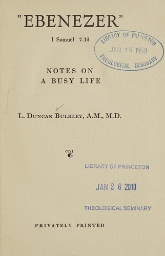 "Ebenezer," I Samuel 7.12