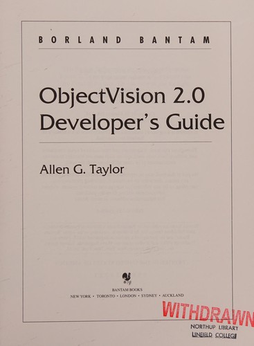 Objectvision 2.0 Developer's G