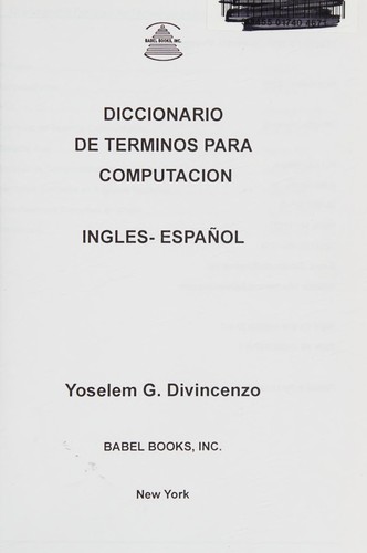Diccionario de terminos para computacion