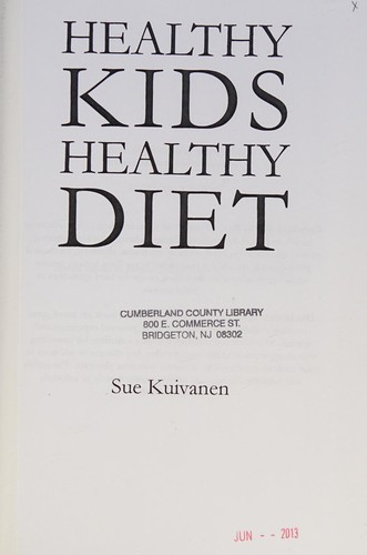 Healthy kids, healthy diet