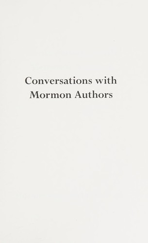Conversations with Mormon authors