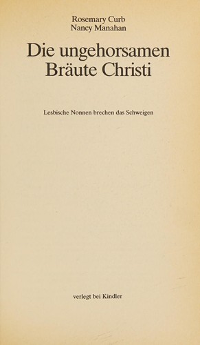 Die Ungehorsamen Bräute Christi