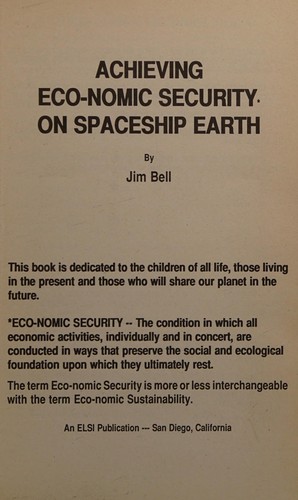 Achieving eco-nomic security on spaceship Earth