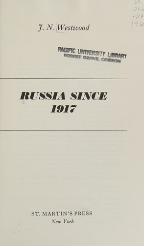 Russia since 1917
