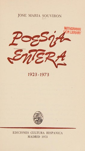 Poesía entera
