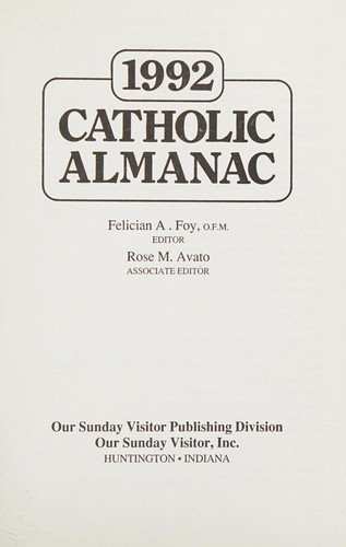 1992 Catholic almanac